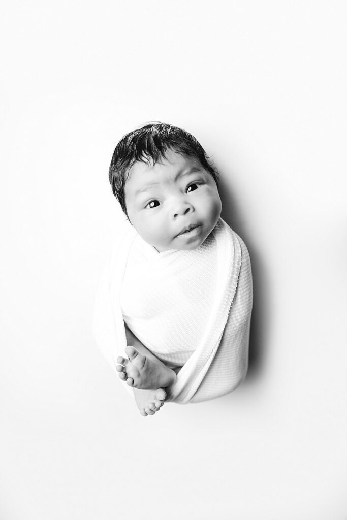 Natural newborn portrait during an Orlando newborn session