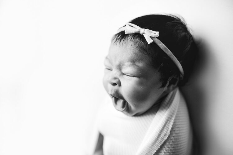 timeless sleepy newborn photo